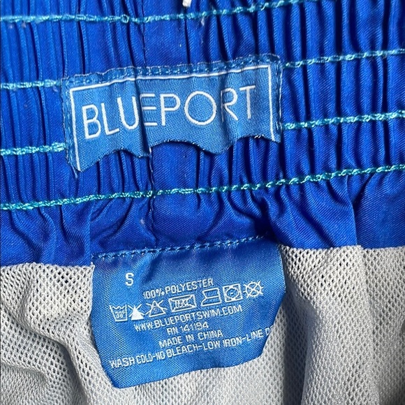 BLUEPORT Blue Ocean Print Men's Shorts - Picture 3 of 6